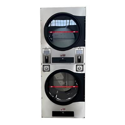 New Style Stacked Coin-Operated Washer & Dryer Combo - Commercial Laundry Solution