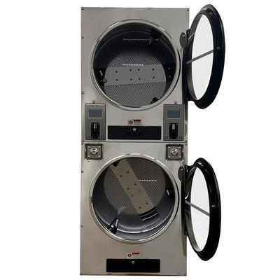 New Style Stacked Coin-Operated Washer & Dryer Combo - Commercial Laundry Solution