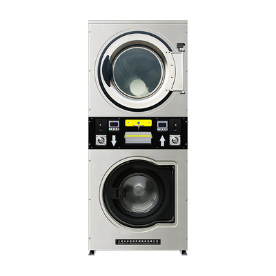 Heavy-Duty Stacked Washing Machine & Dryer - Commercial 220/380V System for Textile Factories