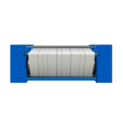 Advanced Single Roll Ironer Safety Features with Finger Guards & Emergency Stop Switch Seamless Fabric Feeding Ironing Machine